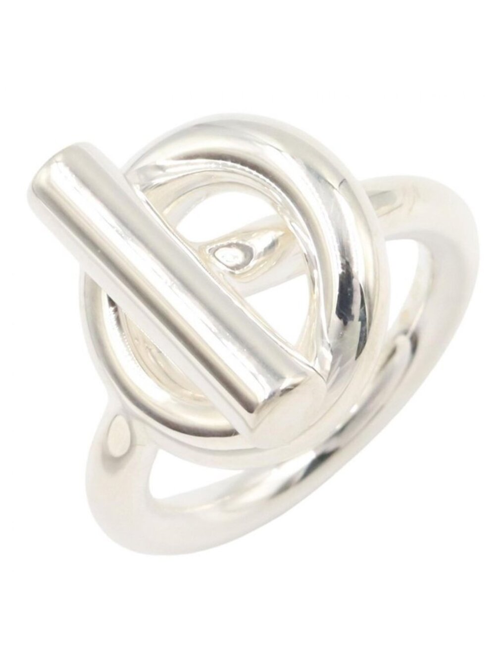 Hermes Ring Echappee MM 925 Sterling Silver